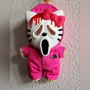Labubu Halloween Hello Kitty Scream Mask Outfit Clothes
